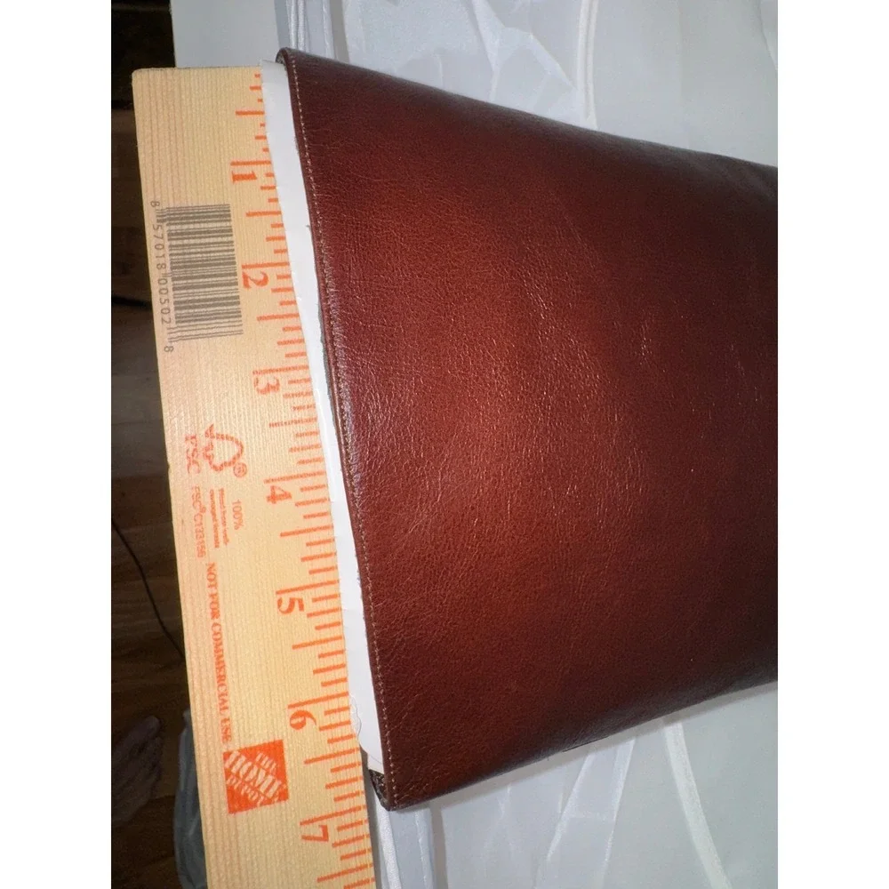 Jeffrey Campbell Vinyl Brown Over‎ The Knee Square Toe Heel Boots Womens 5.5 NIB